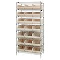 Quantum Storage Systems Stackable Shelf Bin Steel Shelving Systems WR8-445IV
